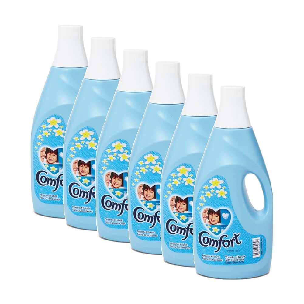 Comfort Softener Cleaning Fabric Conditioner Lilac Scent 2L Blue (6 Pack)