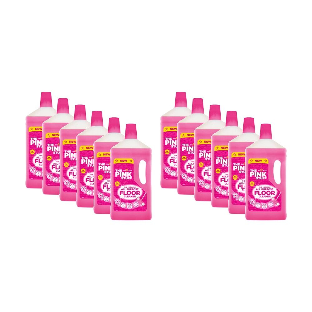 The Pink Stuff Pink Stuff The Miracle Multi Purpose Floor Cleaner Bottle 1L (12 Pack)