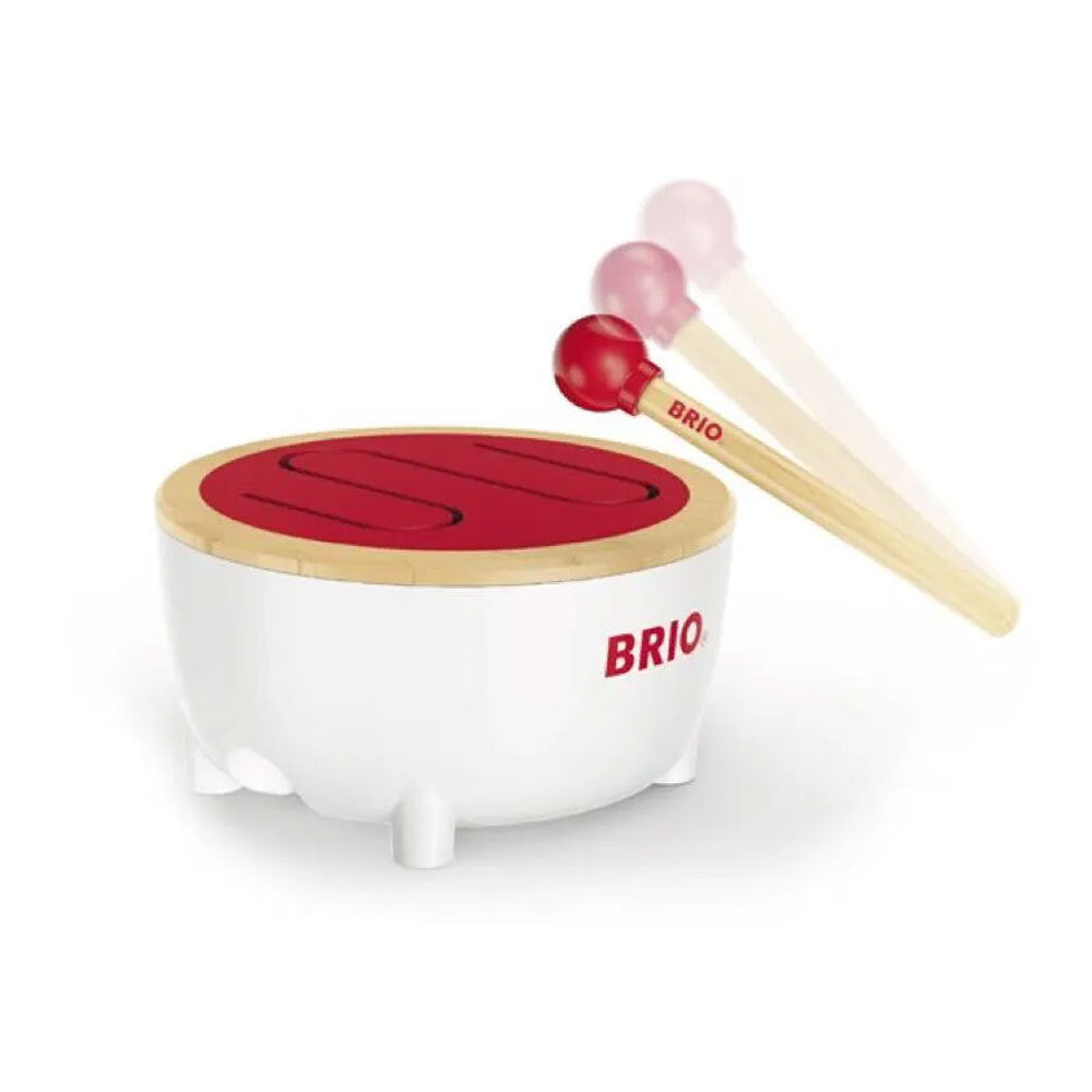 Brio Musical Drum Kids/Childrens Pretend Interactive Play Toy Playset 18M+ — image 3