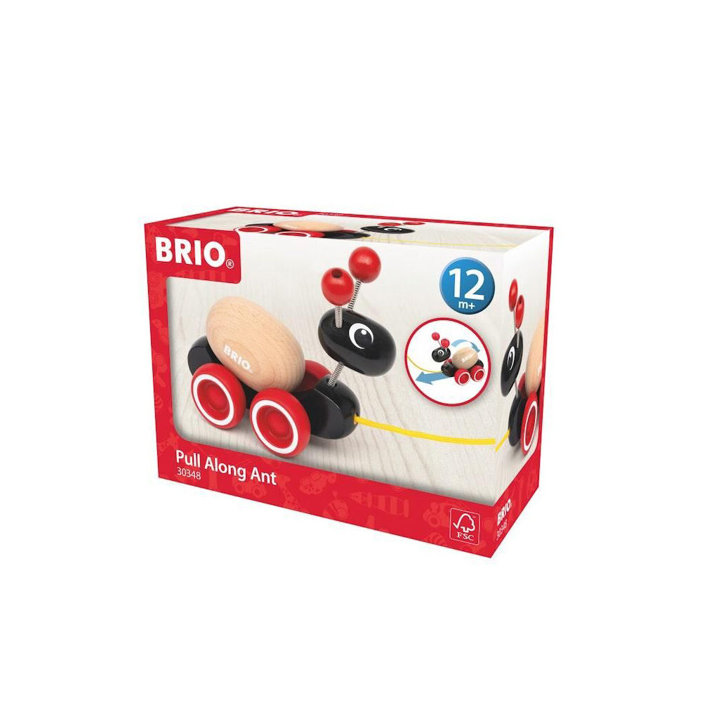 Brio Ant w/ 2pc Rolling Egg Kids/Toddler Educational Pull Along Toy 12m+ — image 4