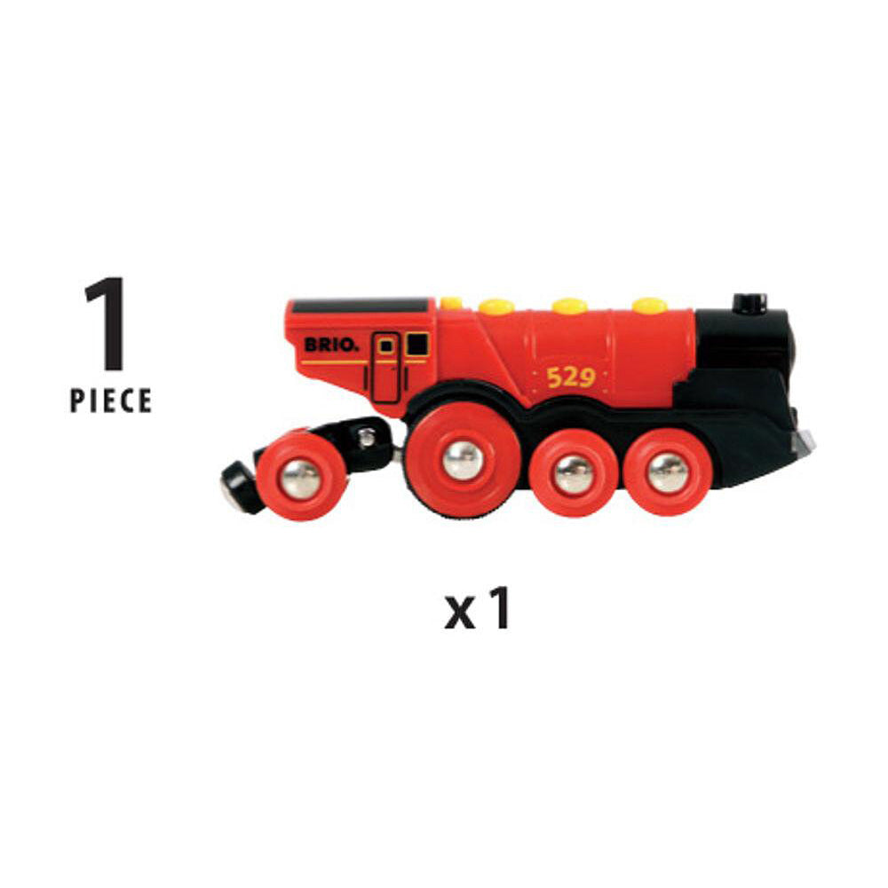 Brio Mighty Red Action Locomotive Childrens Interactive Pretend Play Toy 3+