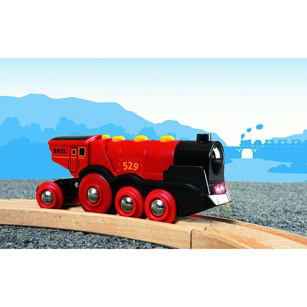 Brio Mighty Red Action Locomotive Childrens Interactive Pretend Play Toy 3+ — image 2