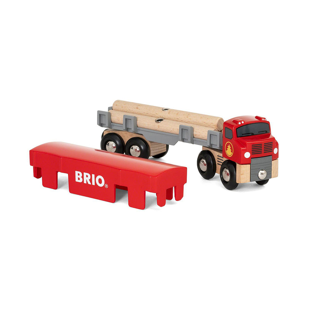 Brio Lumber Truck Kids/Childrens Interactive Pretend Play Toy Set 3y+ (6 Pieces)