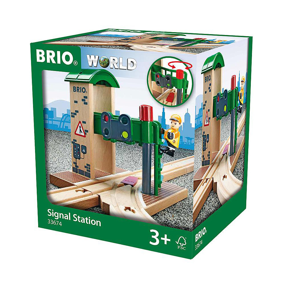 Brio Signal Station Kids/Childrens Interactive Pretend Play Toy 3y+ (2 Pieces)