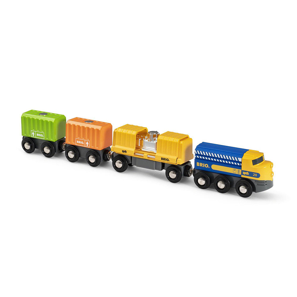 Brio Three-Wagon Cargo Train Kids/Childrens Pretend Play Interactive Toy 3y+ (7 Pieces)