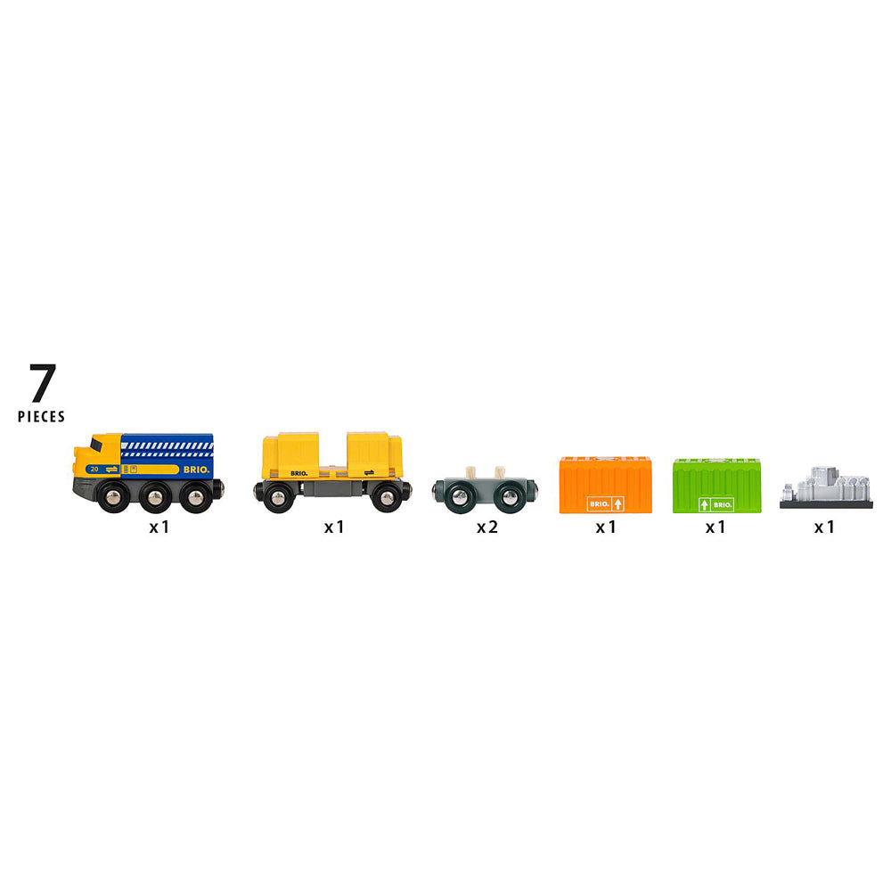 Brio Three-Wagon Cargo Train Kids/Childrens Pretend Play Interactive Toy 3y+ (7 Pieces) — image 4