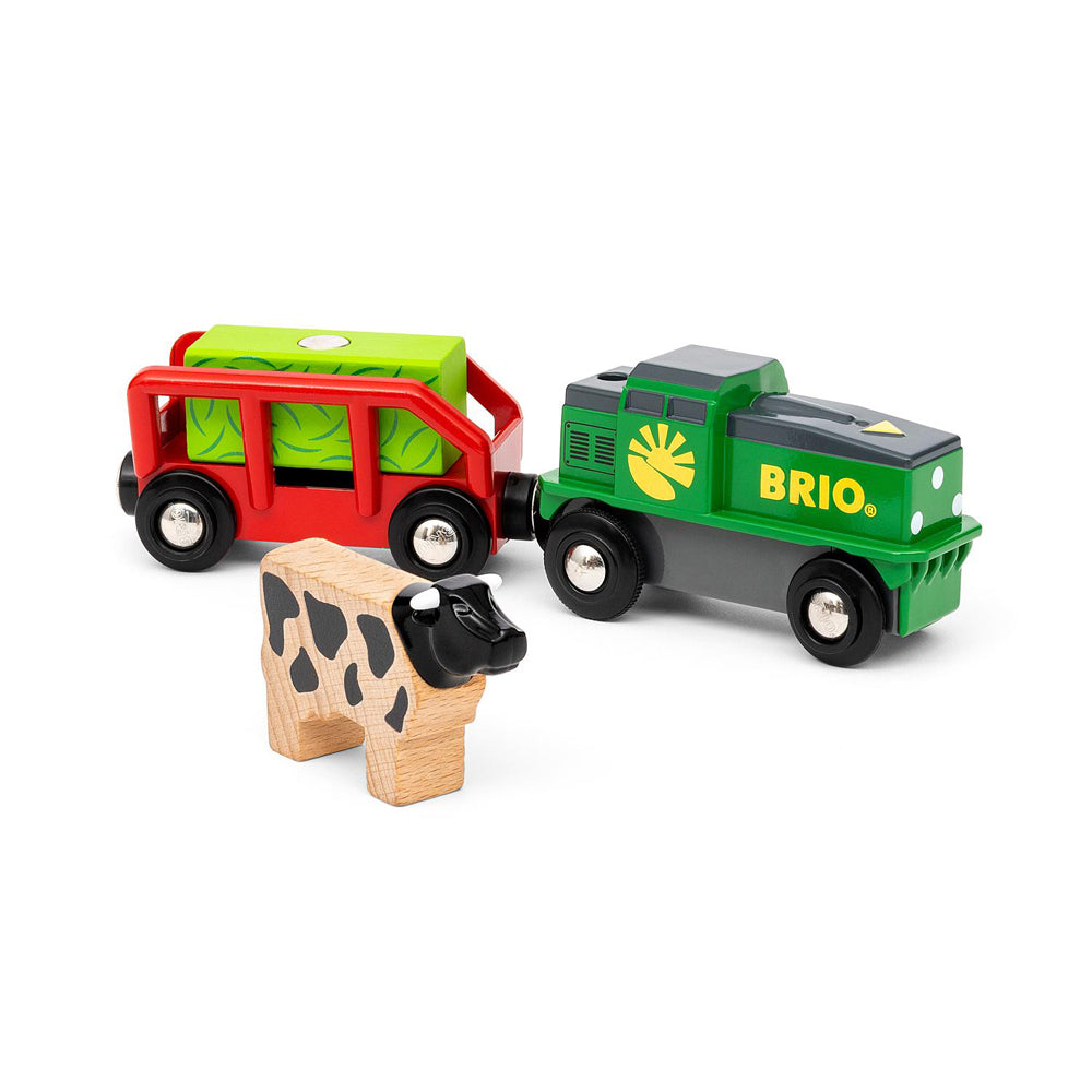 Brio Farm Battery Train Kids/Childrens Pretend Play Interactive Toy 3y+ (4 Pieces) — image 4