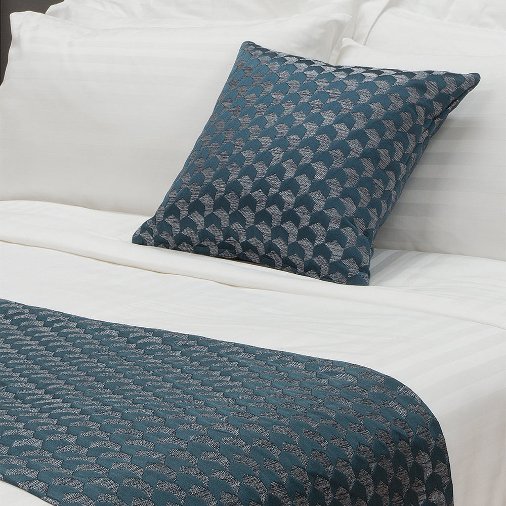 Jason Commercial King Bed Regency Bed Runner Home Bedding Décor 255x60cm Ocean