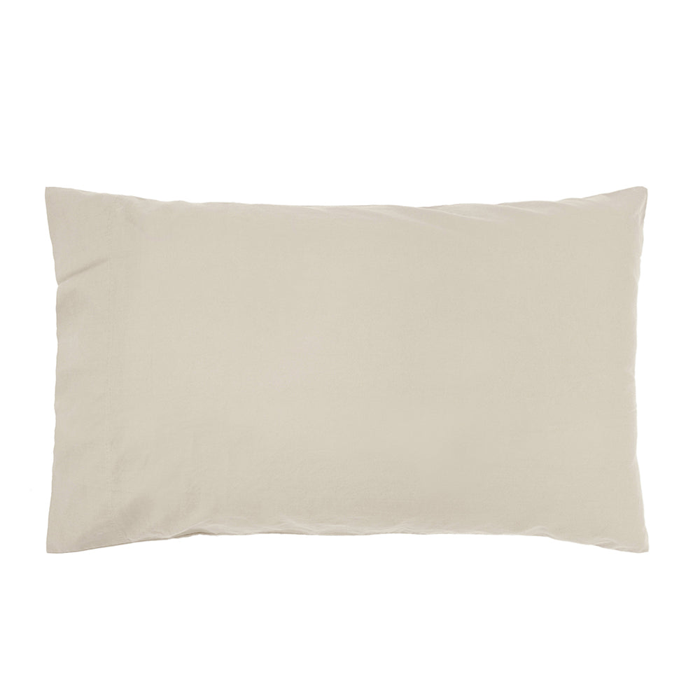 Bambury Home Bedding Size King Single Bed Temple Organic Cotton Sheet Set Pebble