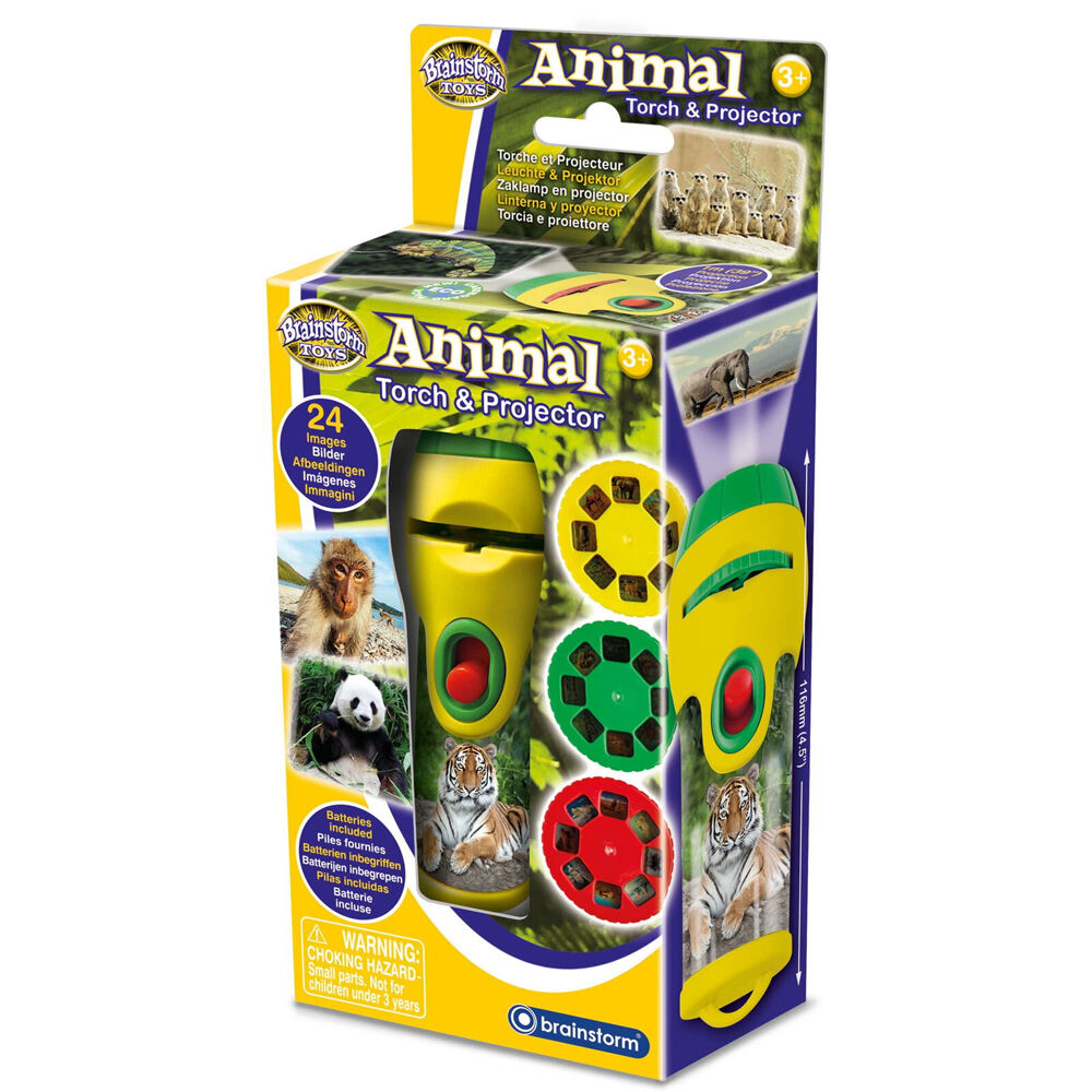 Brainstorm Toys Animal and Dinosaur Torch & Projector Kids Toy Set 3y+ (2 Pieces) — image 2