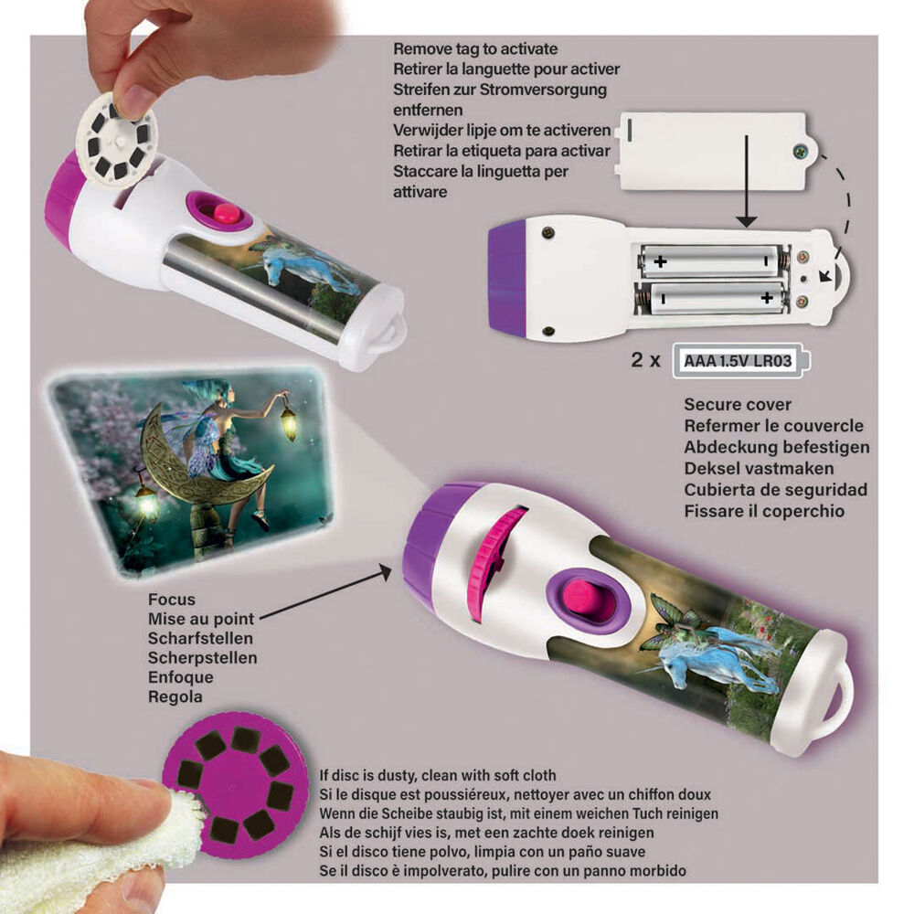Brainstorm Toys Fairy & Unicorn Torch & Projector Kids Educational Toy 3y+ — image 4