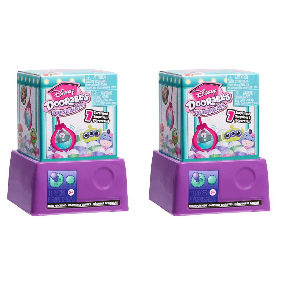 Disney 11pc Doorables Disney Collectable Figures Whatcha Gotcha Claw Machine Toy 5y+ (2 Pack)