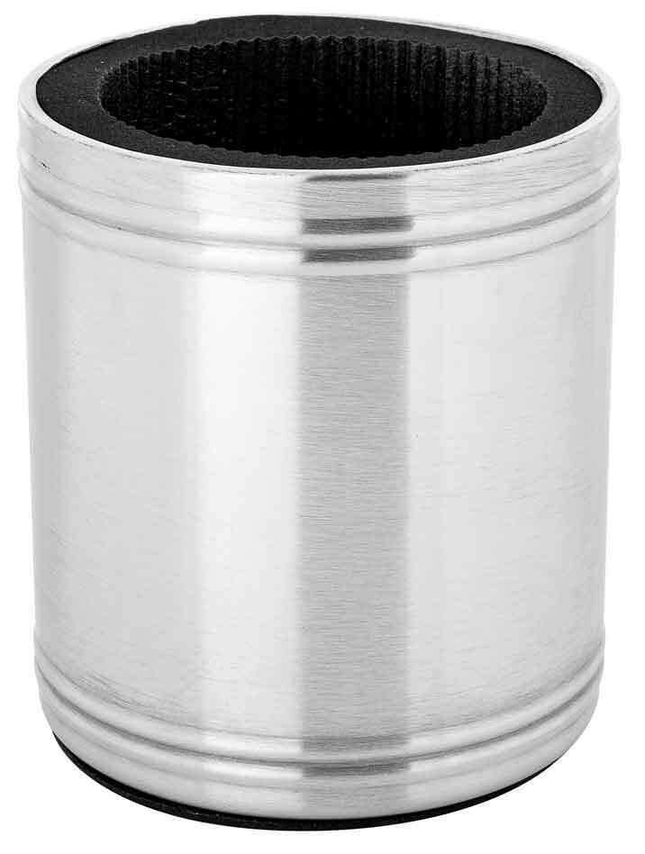 LMD Beer/Soda Can Bottle Stubby Holder Sleeve Metal/Stainless Steel Plain 375ml (2 Pack) — image 2