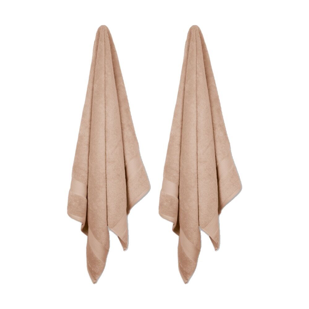 Ardor St Regis Collection 80x160cm Bath Towel Sheet Soft Cotton Dusk (2 Pack)