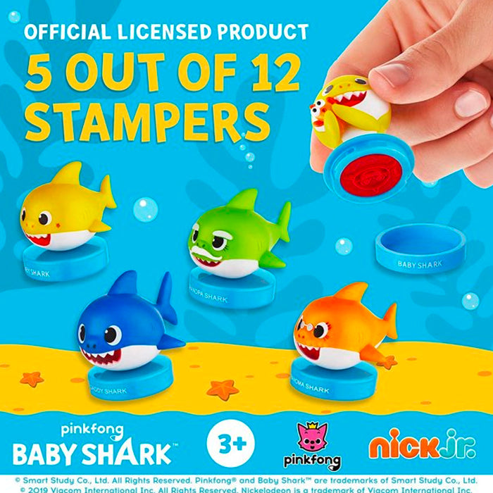 Baby Shark Stampers Kids/Children Stamp Arts/Crafts Fun Toy 3y+ Assorted (5 Pieces) — image 2