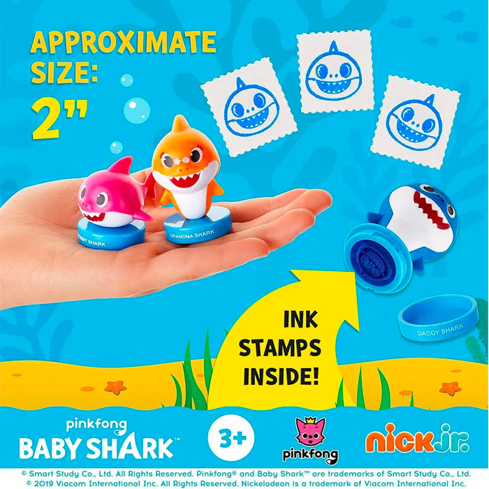 Baby Shark Stampers Kids/Children Stamp Arts/Crafts Fun Toy 3y+ Assorted (5 Pieces) — image 5