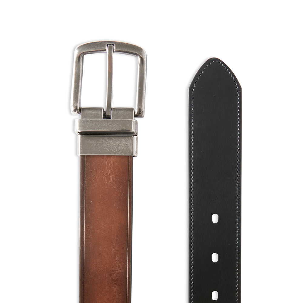 Ben Sherman Men's 34mm Reversible Casual Fashion Waist Belt XL/42-44" Tan/Black — image 4