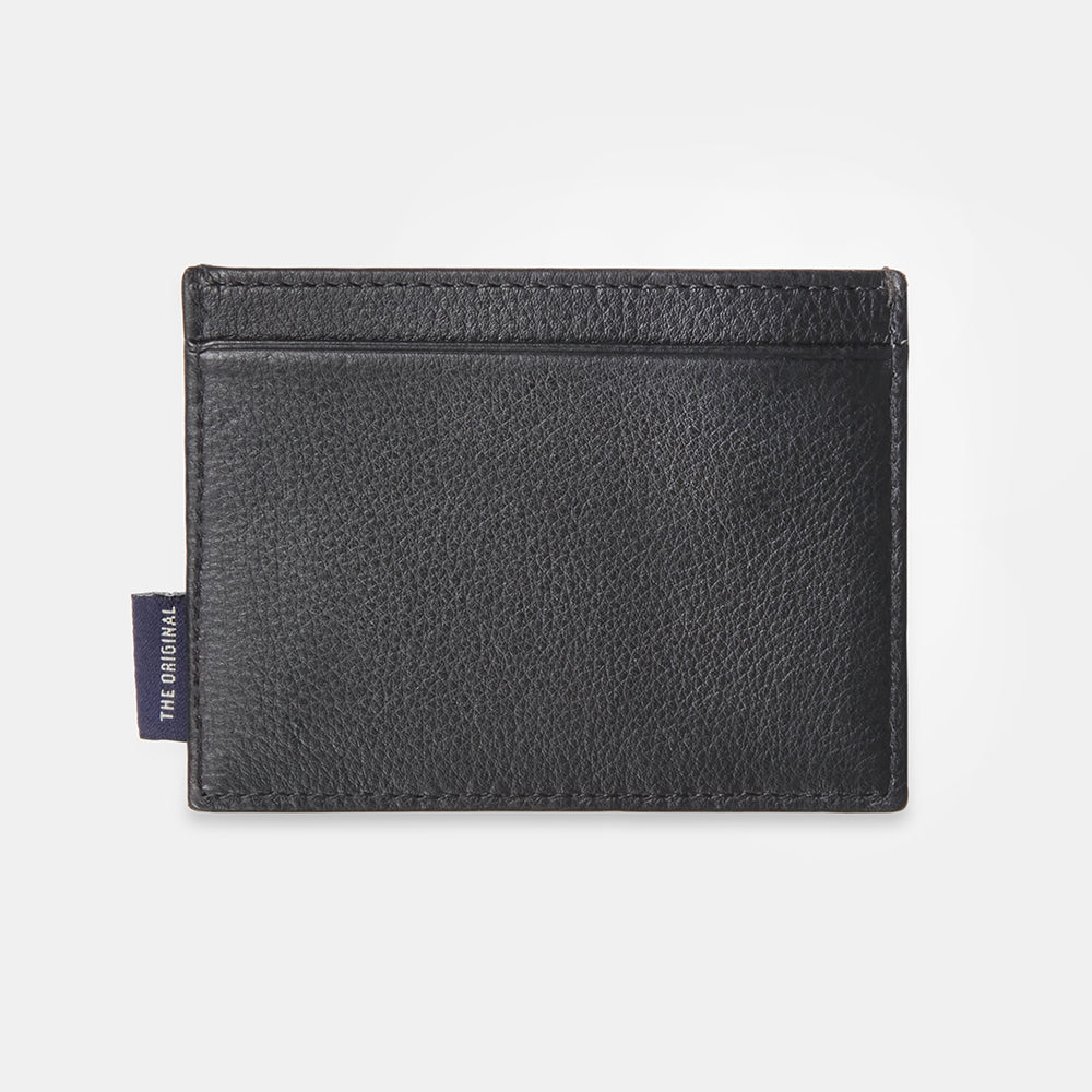 Ben Sherman 10cm Men's Leather Credit Card Wallet & Keyring Holder Navy/Red