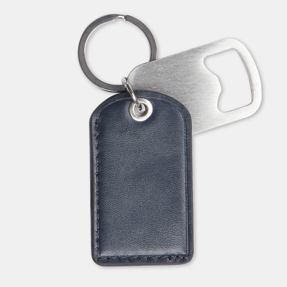 Ben Sherman Men's Stainless Steel Drinking Flask w/ Bottle Opener Keyring Navy — image 5