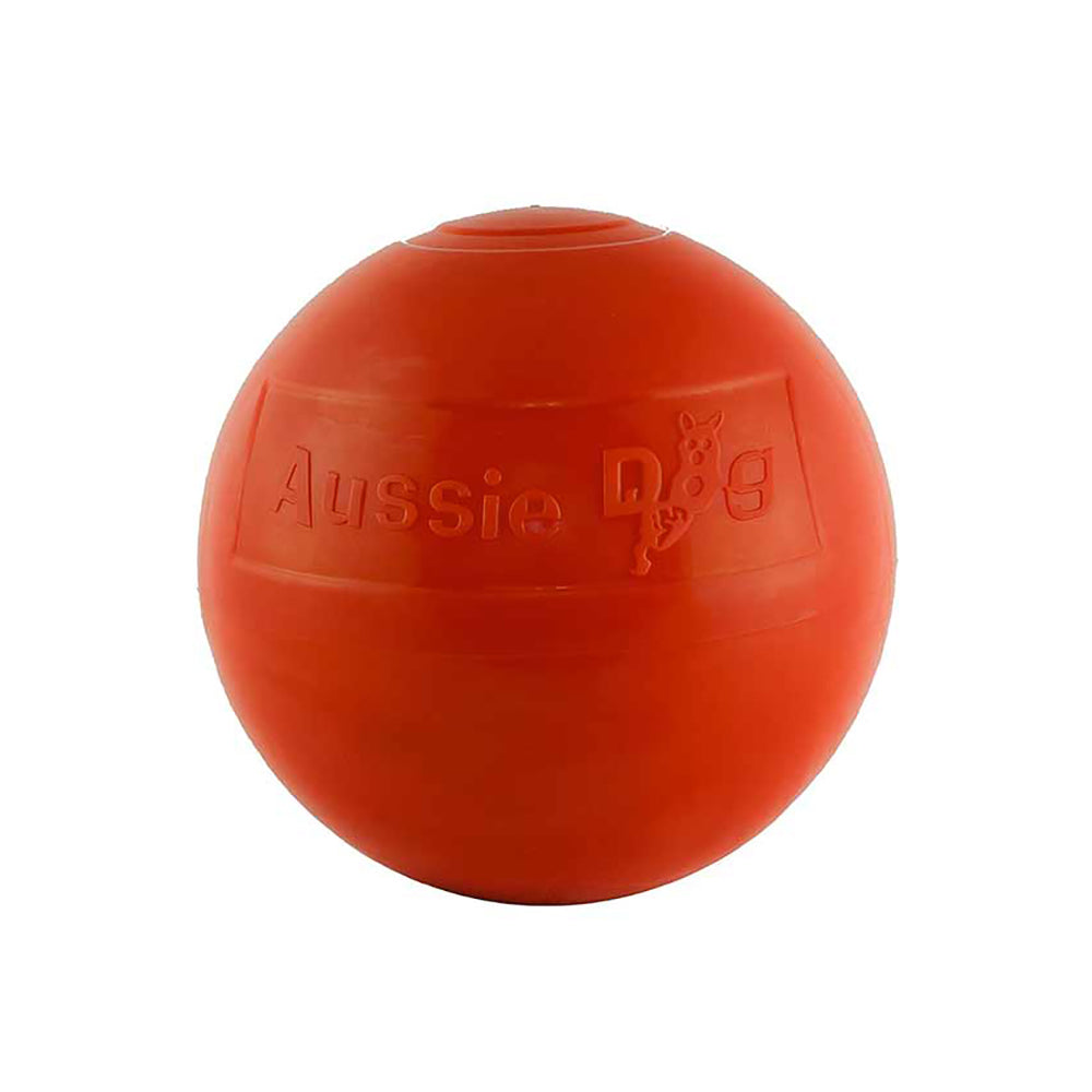 Aussie Dog Products Aussie Dog 24cm Staffie Dog Ball Large Heavy Duty Tough Pets Chew Toy Orange