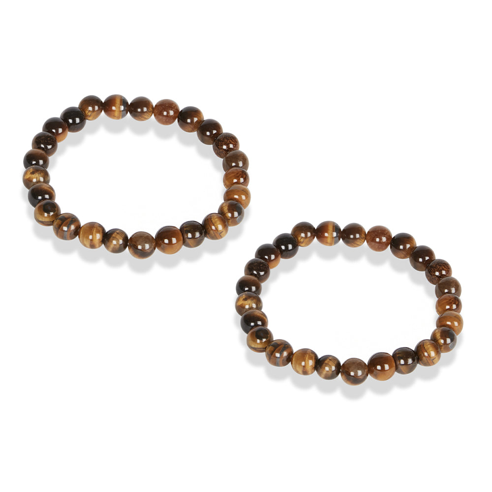 Ben Sherman Men's Leather Wristband Woven Bracelet Strap Accessory Brown (2 Pieces)