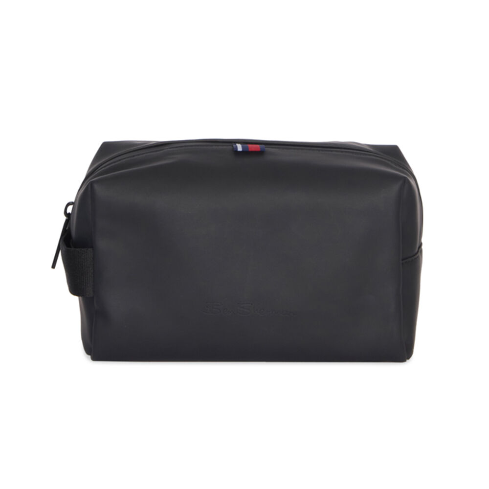 Van Heusan Water Resitant Travel Toiletry Men's Grooming Bag Wetpack — Black