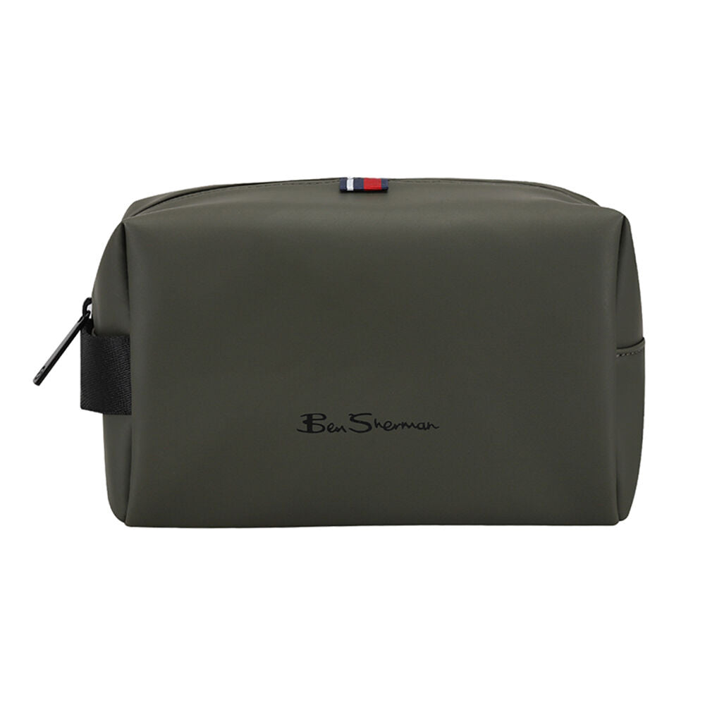 Van Heusan Water Resitant Travel Toiletry Men's Grooming Bag Wetpack — Olive