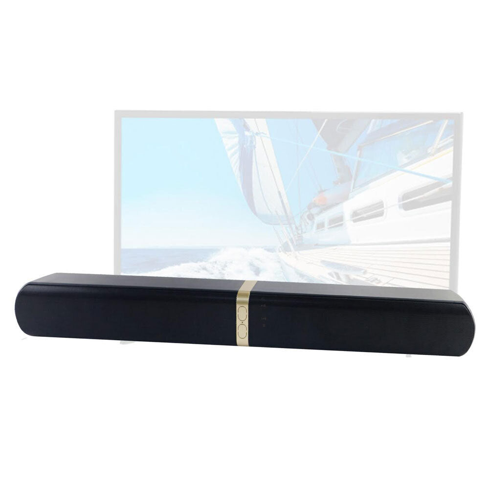 Sansai Bluetooth 4.0 Soundbar Wireless Home/TV Sound Speaker w/ FM Radio Gold — image 2