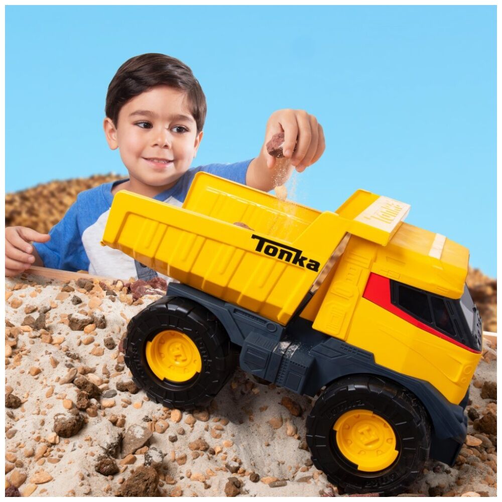 Tonka 3y+ Yellow Futuristic Steel Mighty Dump Truck 1:16 Scale Kids Outdoor Toy — image 10