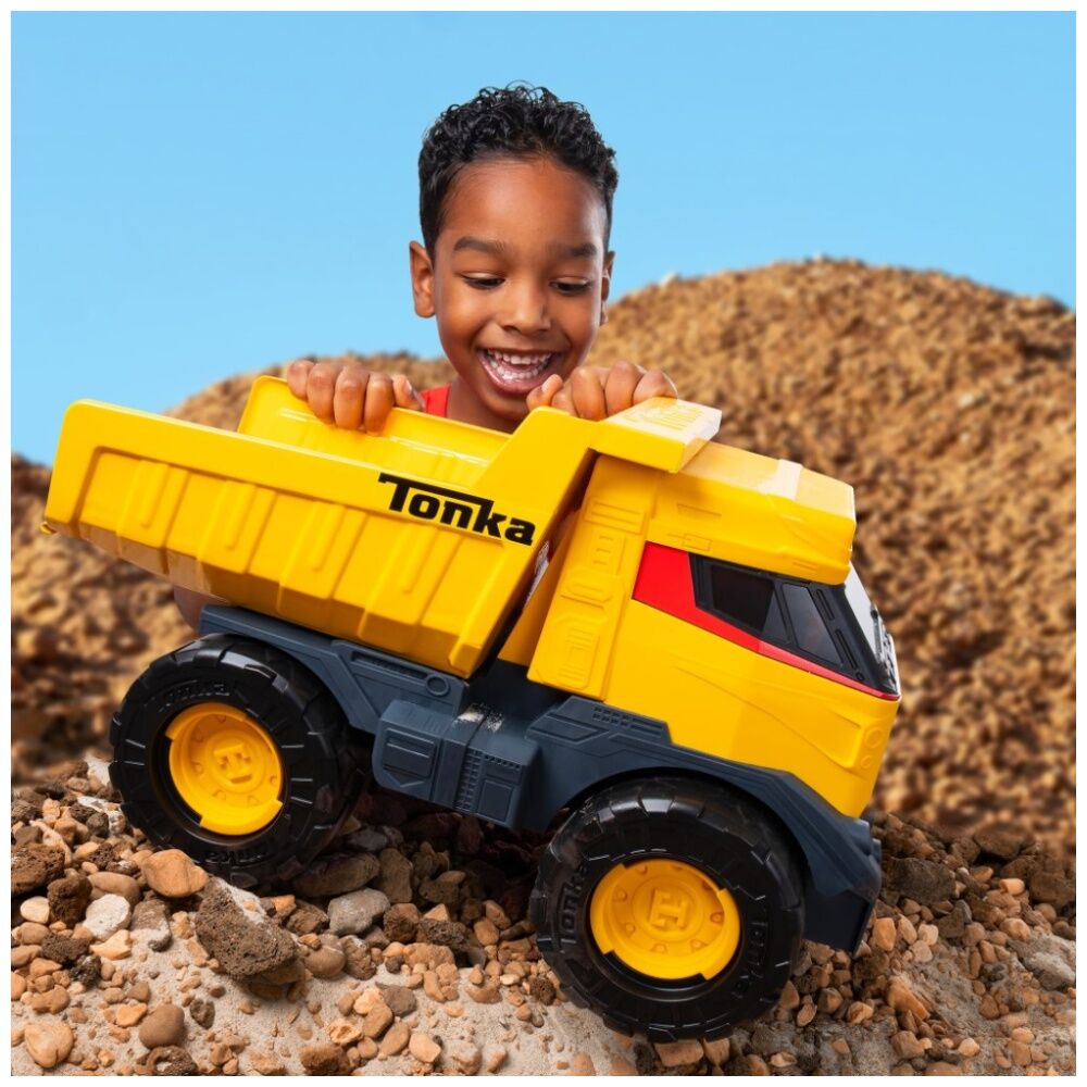 Tonka 3y+ Yellow Futuristic Steel Mighty Dump Truck 1:16 Scale Kids Outdoor Toy — image 9