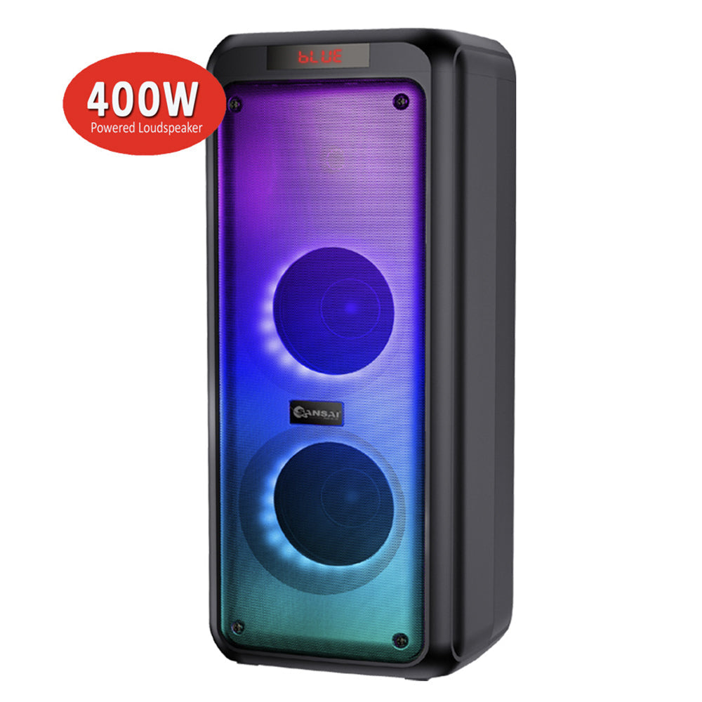 Sansai Bluetooth Party Colour Changing Rechargeable Speaker w/Remote 400W Black — image 5
