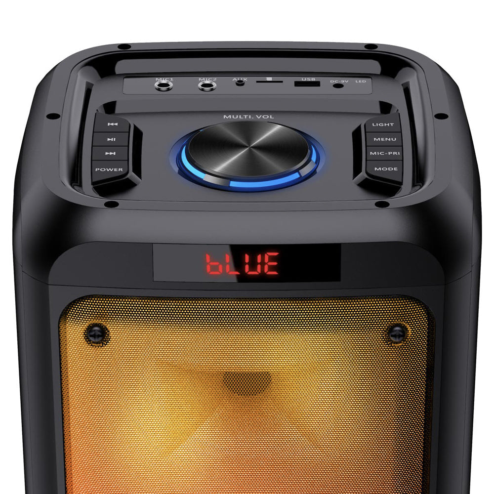 Sansai Bluetooth Party Colour Changing Rechargeable Speaker w/Remote 400W Black — image 4