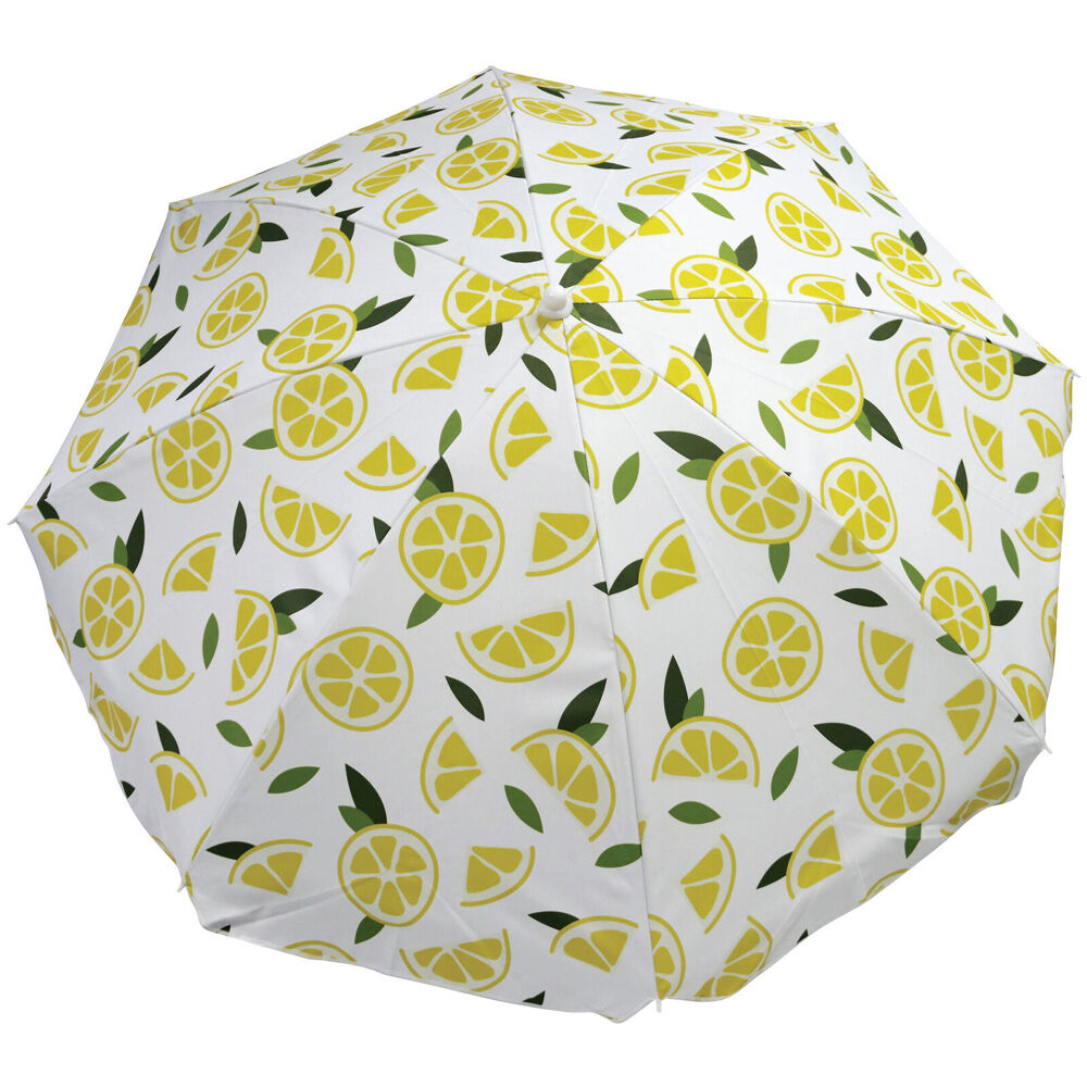 Mirage 1.8m Lemons Outdoor Beach Canopy Umbrella w/ Carry Bag