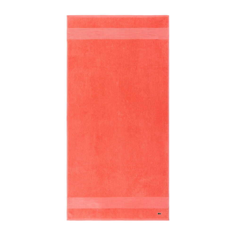 Lacoste 70x140cm Red Absorbent L Lecroco Bath Towel 100% Cotton 600gsm