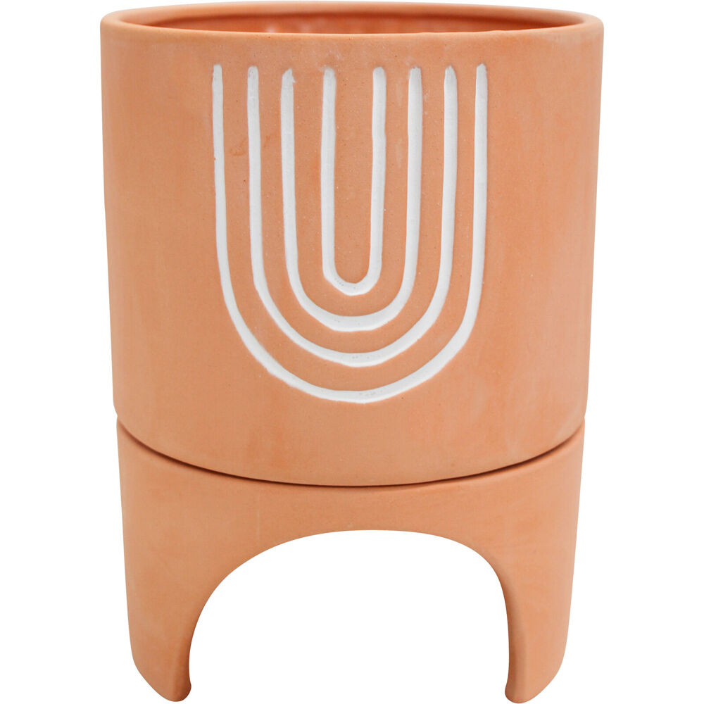 LVD Terracotta Planter Flower/Plant Pot Home/Room Garden Boho Decor 18cm (2 Pack) — image 2