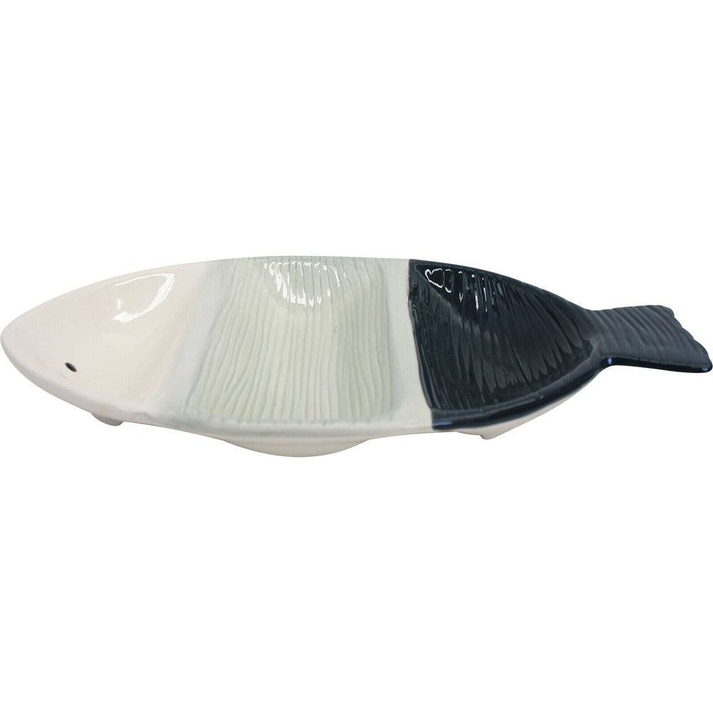 LVD Fish Trio Ceramic 33x20cm Food Snack Serving Plate Decorative Dish Tableware — image 2