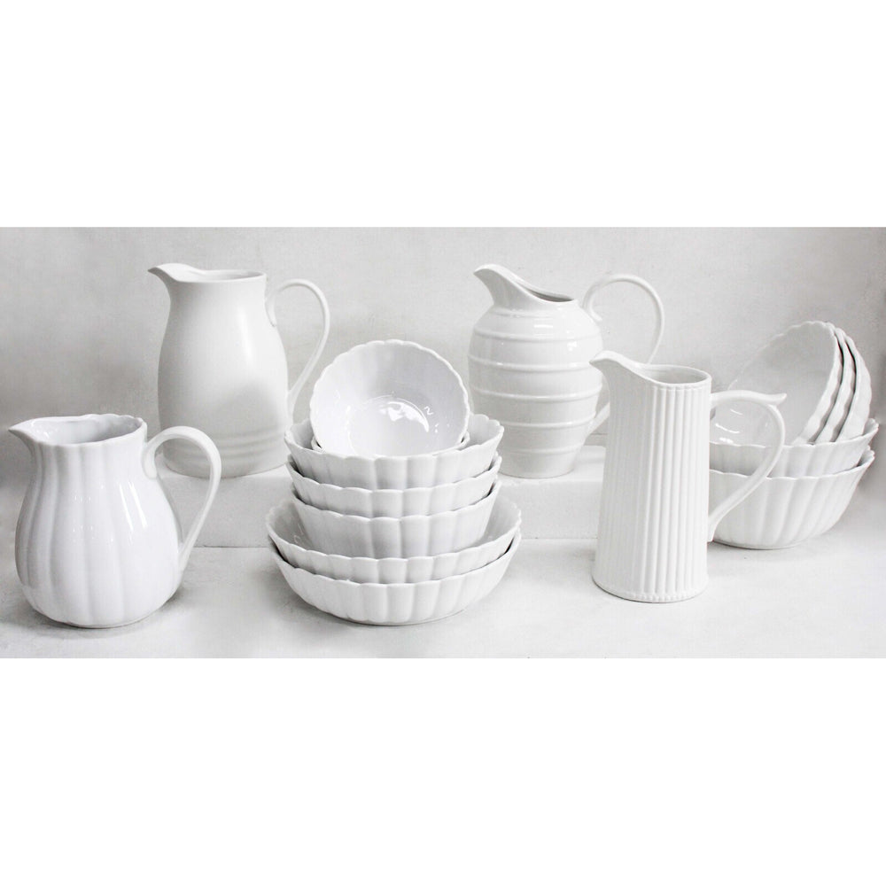 LVD Belle Powder 21.5cm Ceramic Coupe Bowl Dish Round Serving Tableware White (2 Pack) — image 2