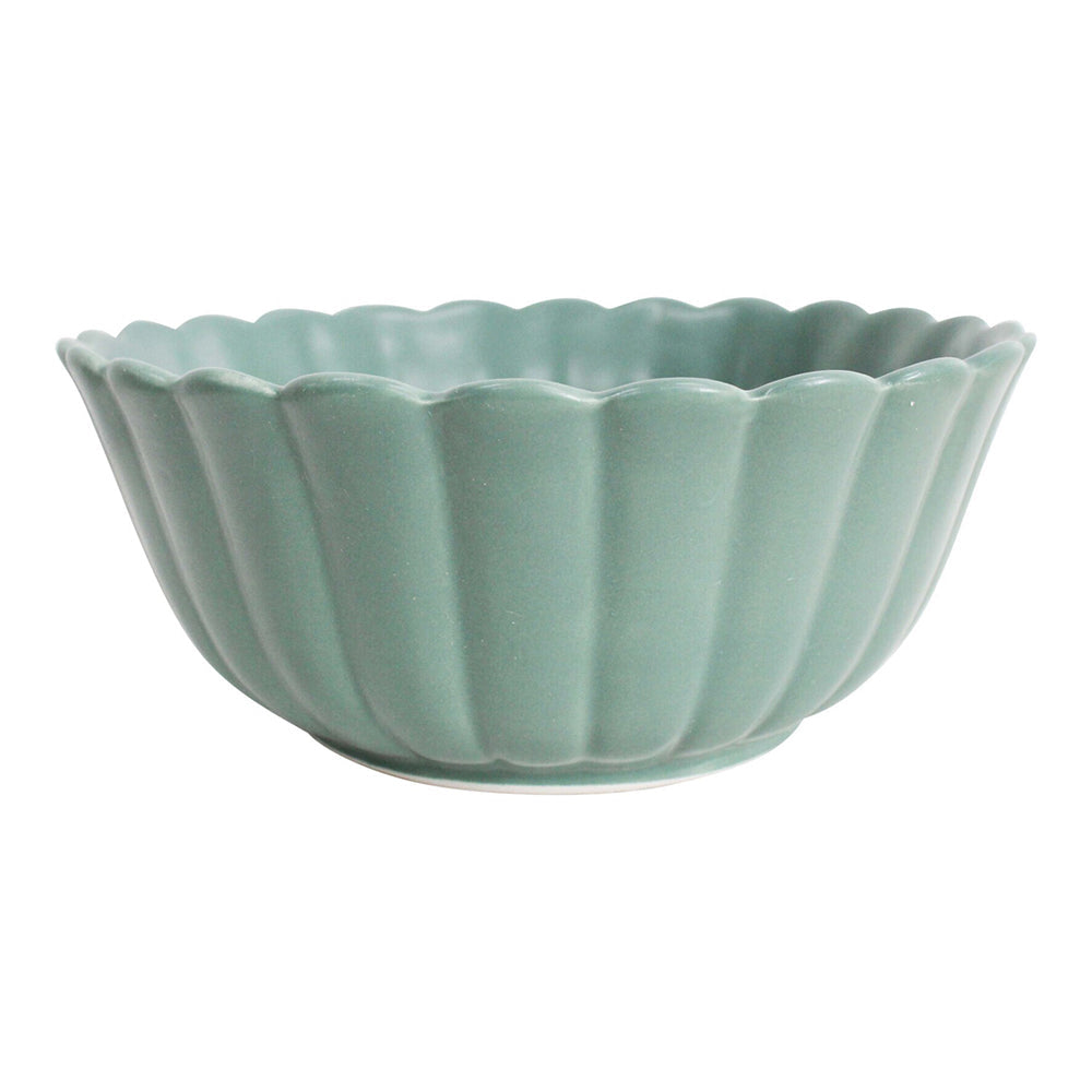 LVD Belle Bayleaf 21cm Ceramic Soup Food Dish Bowl Round Serving Tableware Green