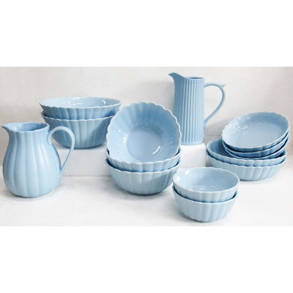 LVD Belle Powder 15cm Ceramic Side/Dessert Dish Bowl Round Serving Tableware Blue — image 3