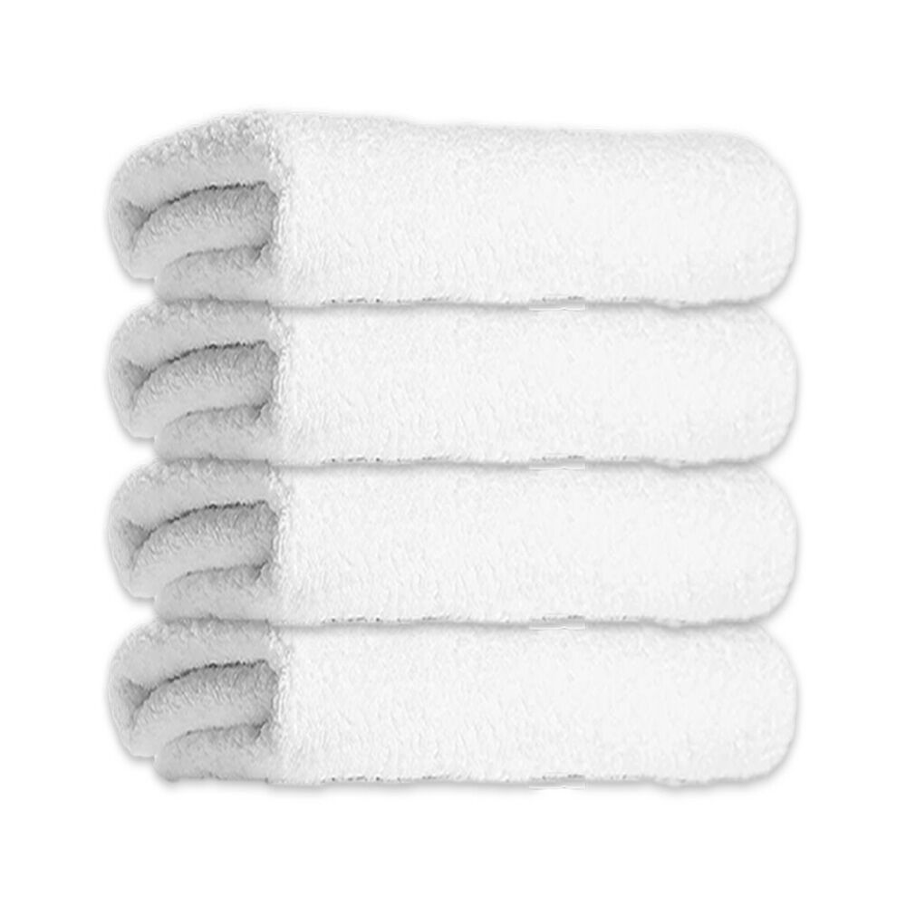 Jason Commercial White J-Dry Luxe Bath Sheet Body/Hand Drying Cloth 90x180cm (4 Pack)