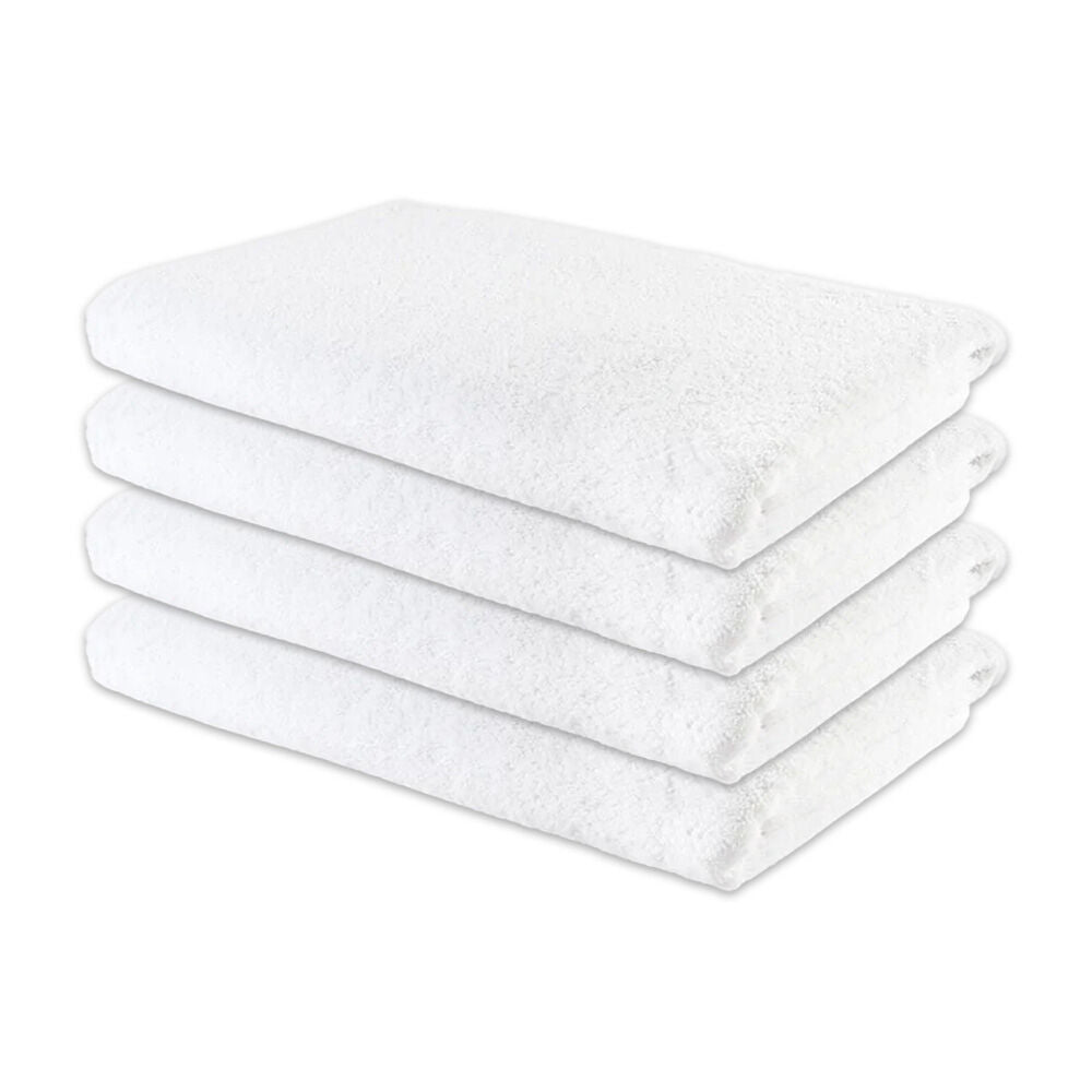 Jason Commercial J-Dry Supreme Bath Sheet 90x180cm - White (4 Pack)