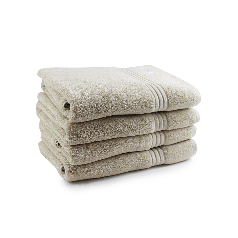 Onkaparinga 69x140cm Cotton Flinders Premium Bathroom Towels 600GSM Linen (4 Pieces)