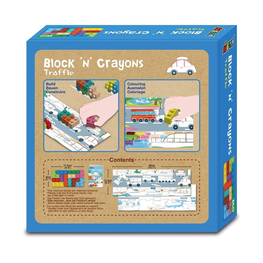 Avenir Blocks'n'Crayons Traffic Art/Craft Kids/Toddler Fun Activity Toy 3y+ (2 Pack) — image 3