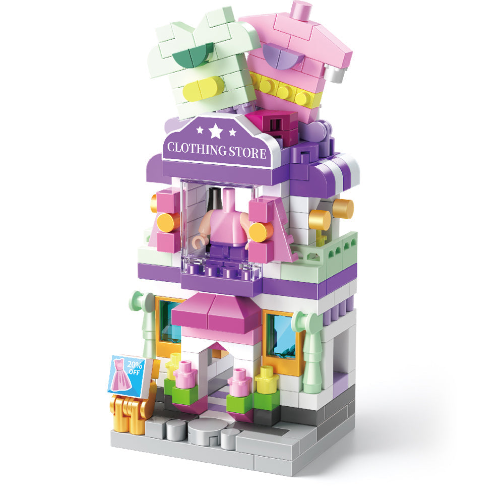 Koco 298pc Koco Clothes Store Childrens Building Bricks/Blocks Assemble Toy 6y+ (2 Pack) — image 3