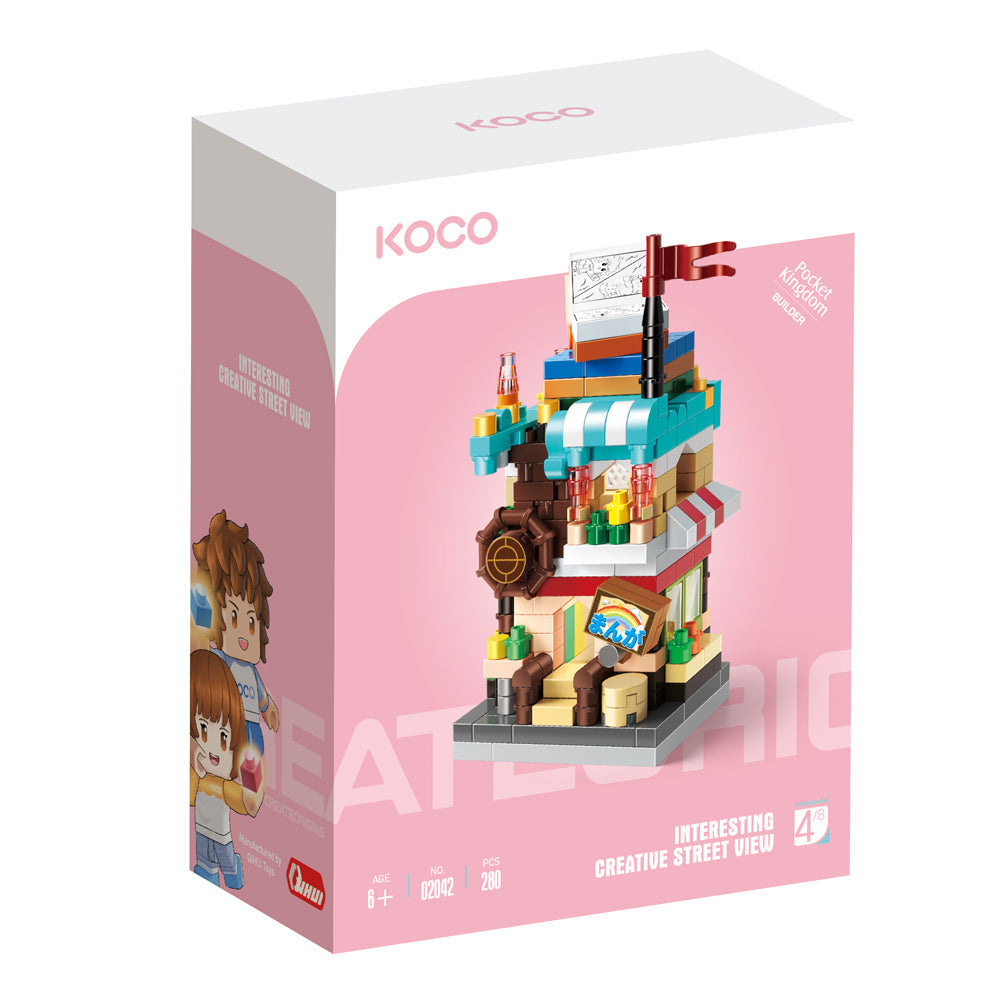 Koco Comic Book Store Kids/Children Building Bricks/Blocks Assemble Toy 6+ (280 Pieces)