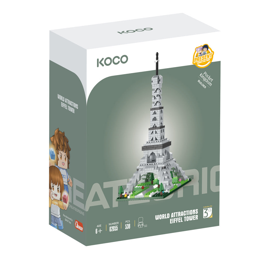 Koco Eiffel Tower Kids/Children Building Bricks/Blocks Assemle Toy 6y+ (538 Pieces)
