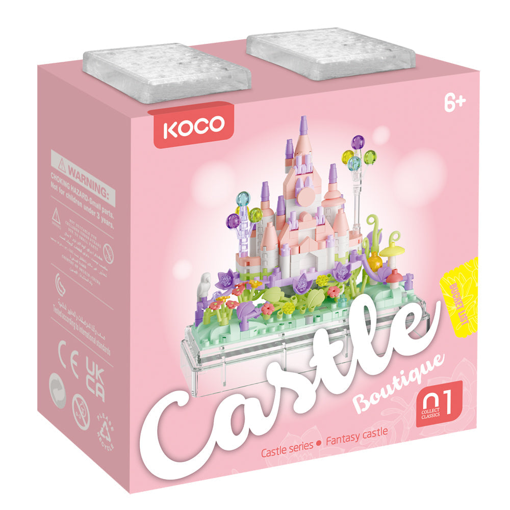 Koco 414pc Koco Castle Dream Astle Kids Building Bricks/Blocks Assemble Toy 6y+ (2 Pack) — image 2