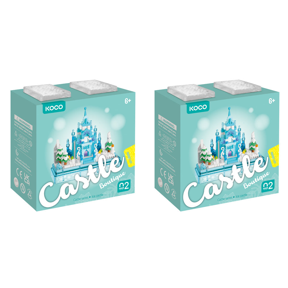 Koco 381pc Koco Castle Ice and Snow Castle Kids Building Bricks/Blocks Toy 6y+ (2 Pack)