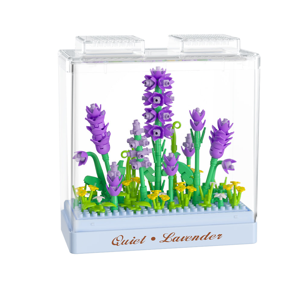 Koco Preserved Fresh Flower Lavender Kids Building Bricks/Blocks Toy 6y+ (239 Pieces)