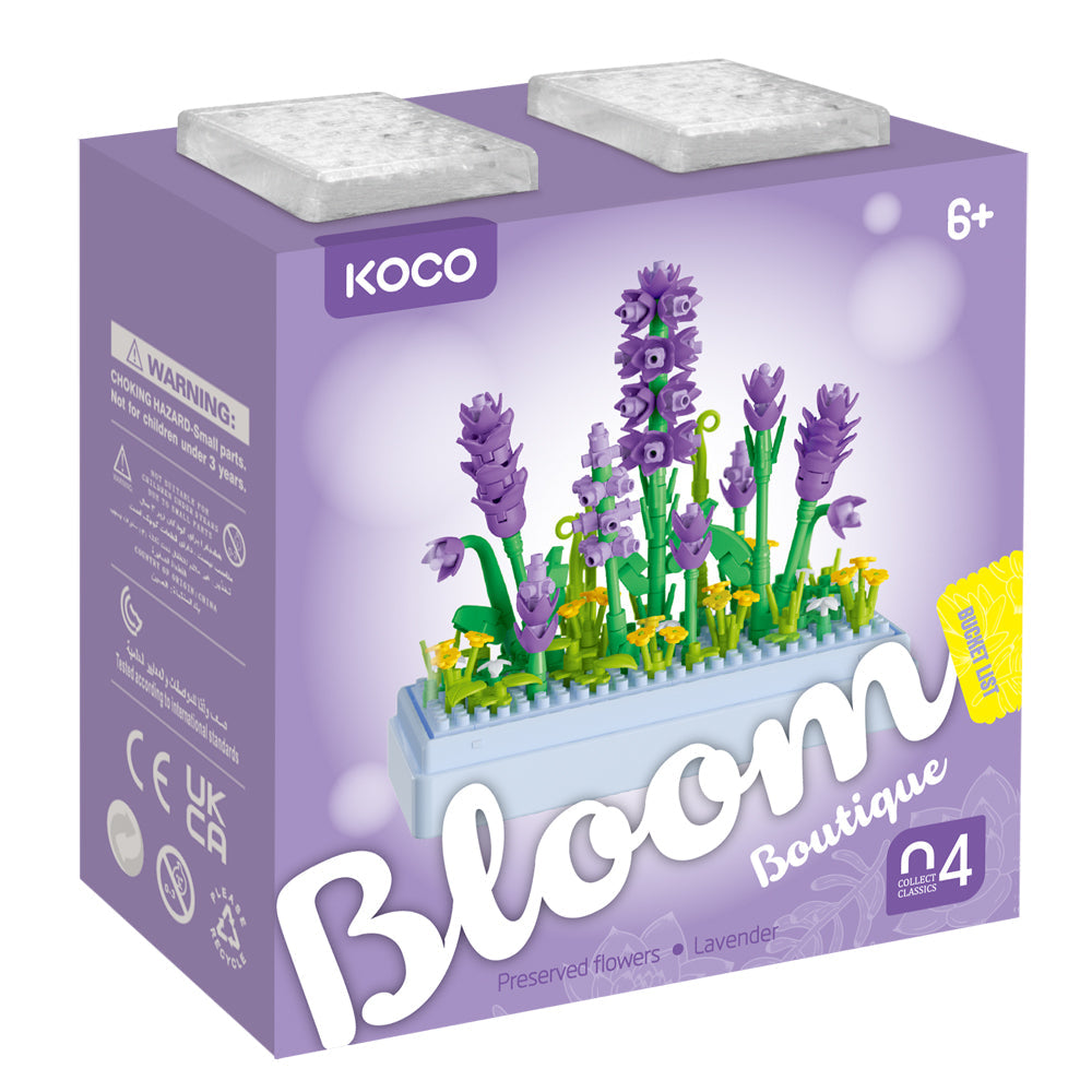 Koco Preserved Fresh Flower Lavender and 249pc Succulent Plants Toy 6y+ (239 Pieces) — image 2